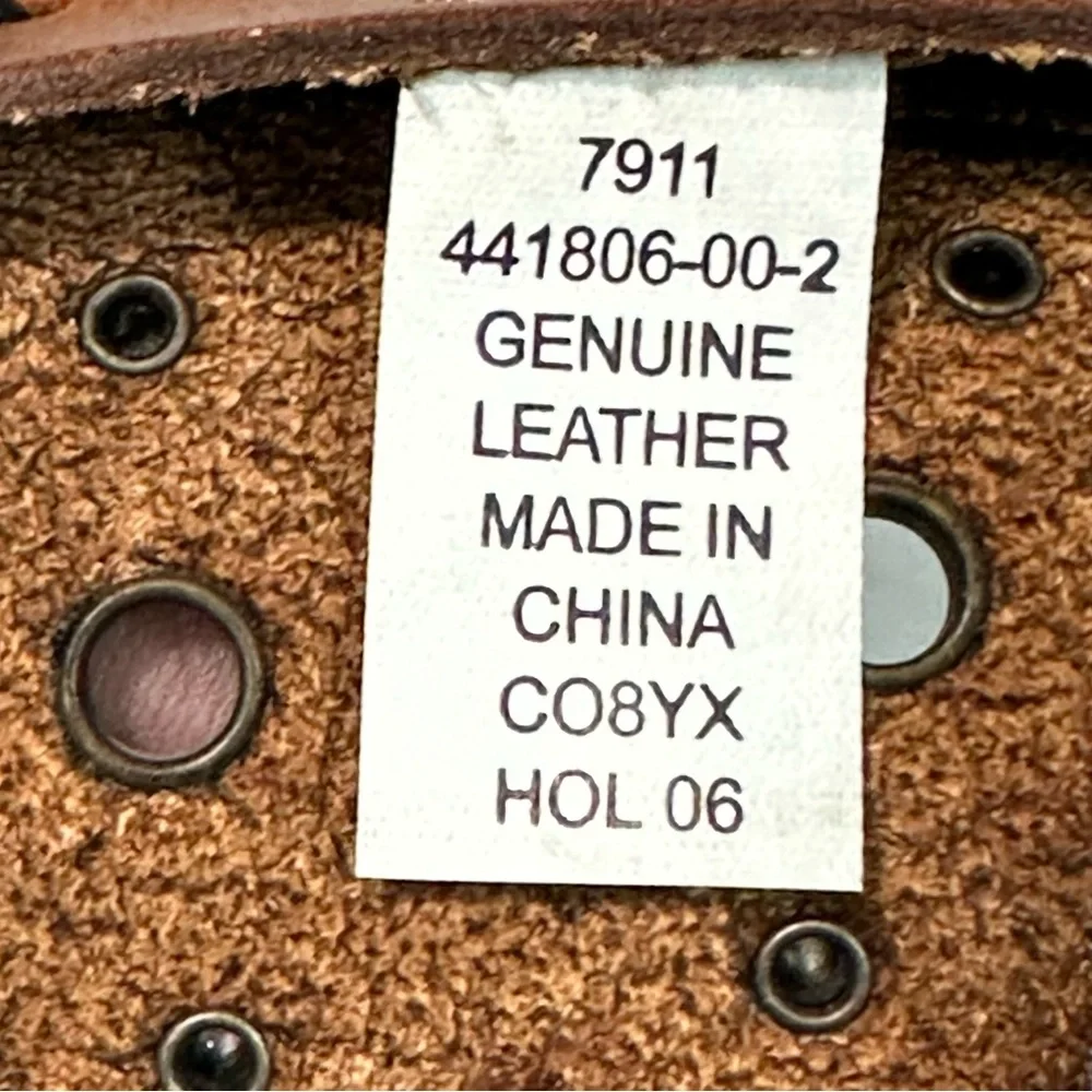 Gap Leather Belt Rhinestones 38” Long (31-35”)